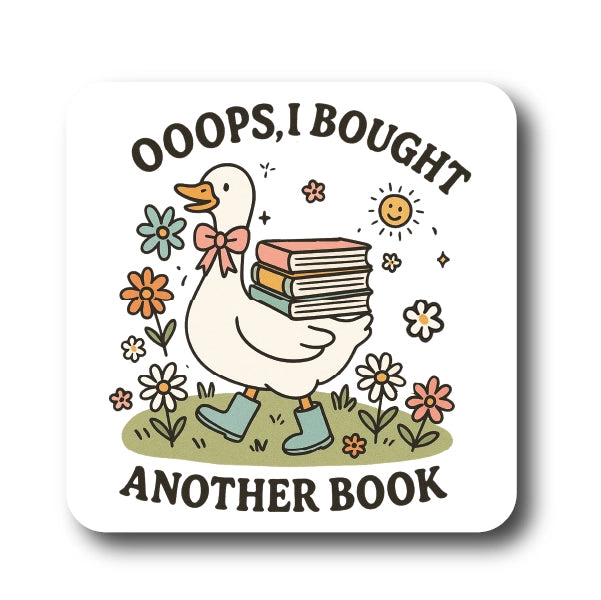 Ooops I Bought Another Book Duck Sticker