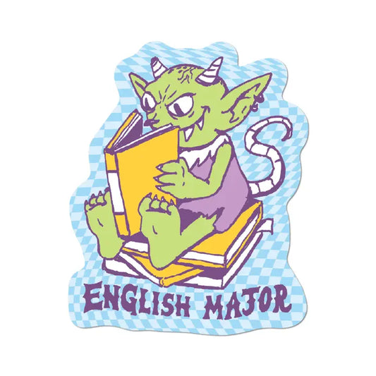 English Major - Die-Cut Sticker