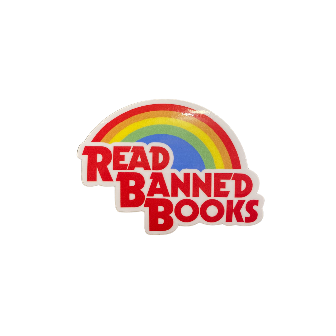 Banned Books Rainbow Sticker