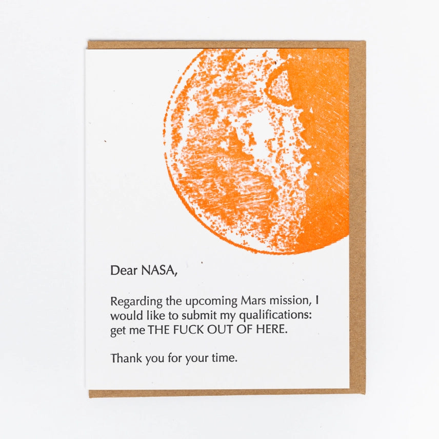 Nasa Greeting Card