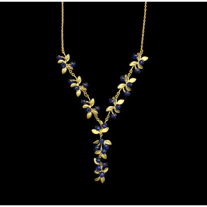 Petite Huckleberry Dangle Necklace - 16" Adj.