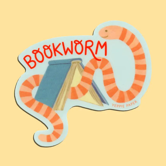 Bookworm Book Lover Sticker