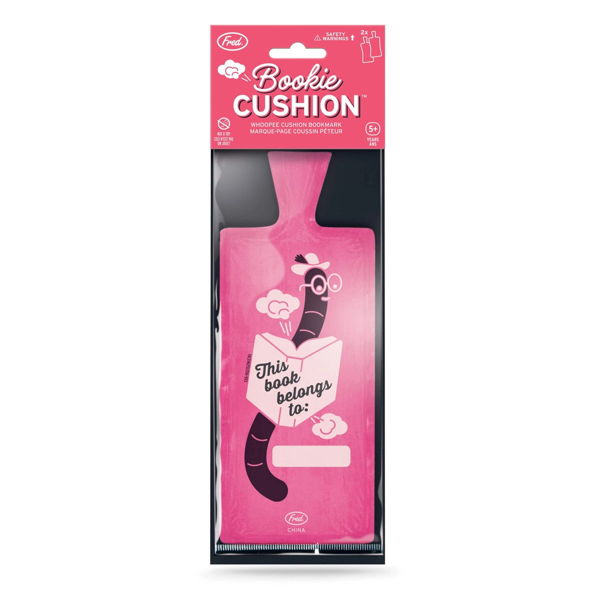 Bookie Cushion - Whoopee Cushion Bookmark - Set of 2
