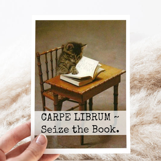Carpe Librum Blank Card