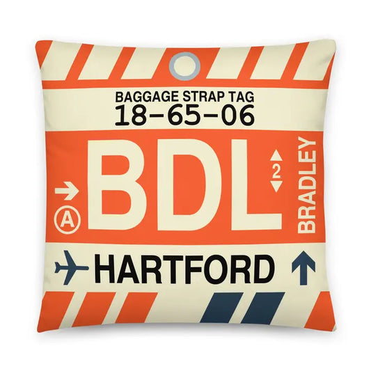 Bradley Hartford Connecticut Throw Pillow