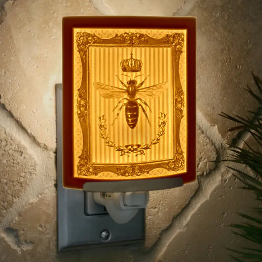 Queen Bee Porcelain Lithophane Night Light