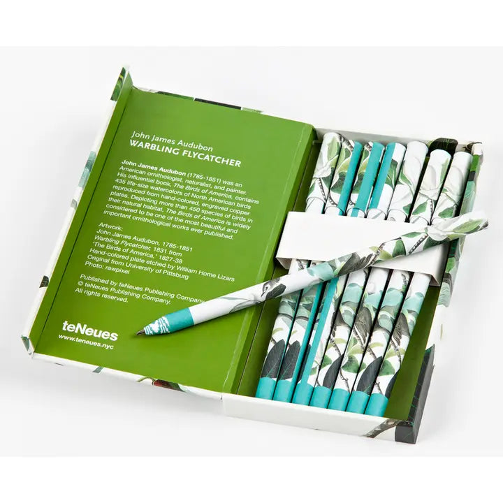 8-Pen Set: Warbling Flycatcher James Audubon
