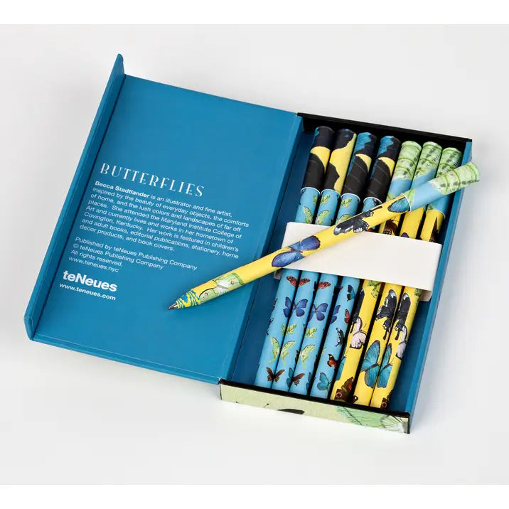 8-Pen Set: Butterflies: 8 Ballpoint Pens