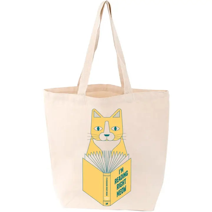 I'm Reading Right Meow Tote