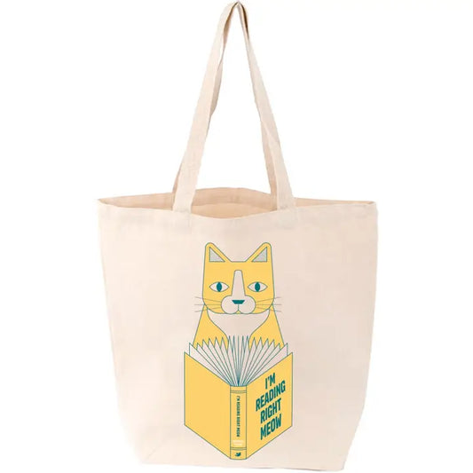 I'm Reading Right Meow Tote