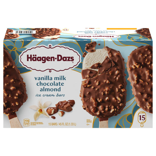 Haagen Dazs Vanilla Milk Chocolate Almond Ice Cream Bar