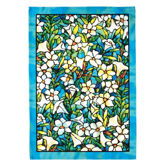 Louis C Tiffany Lilies Cotton Tea Towel