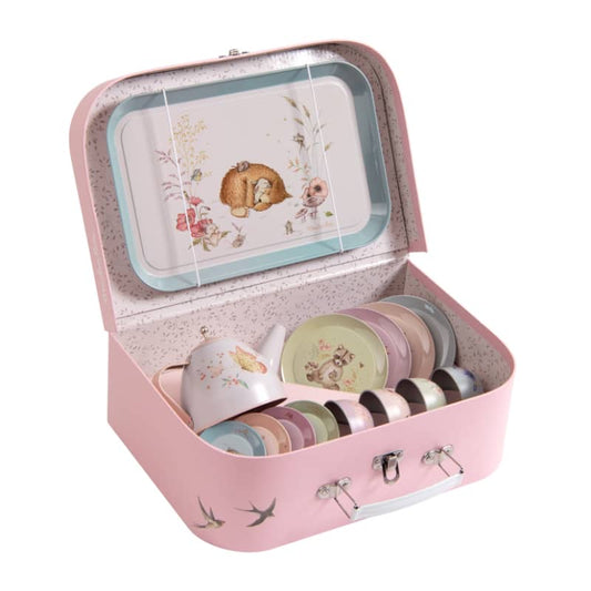 Tea Party Metal Set in Suitcase