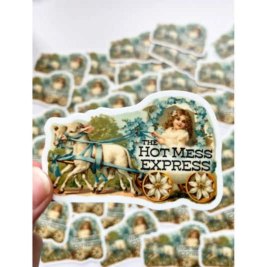 Hot Mess Express Funny Sticker