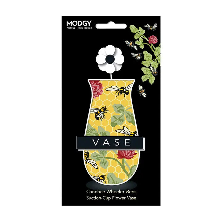 Candace Wheeler "Bees With Honeycomb" Suction Cup Vase