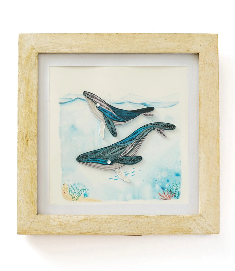 Bimala White Rub Quilling Card Frame 6x6