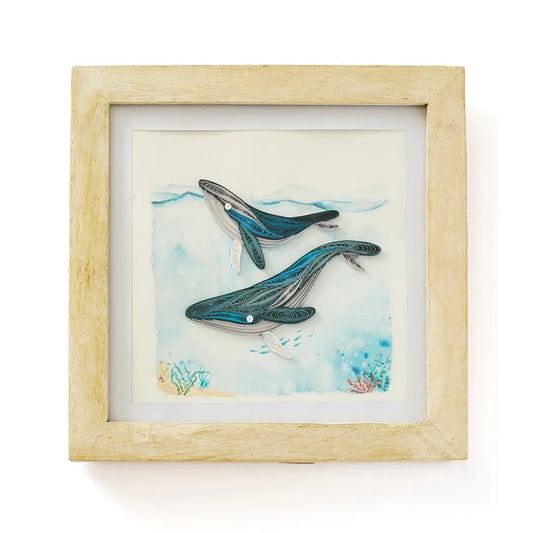 Bimala White Rub Quilling Card Frame 6x6