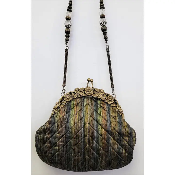 Vintage Classic Puckered Silk Bag