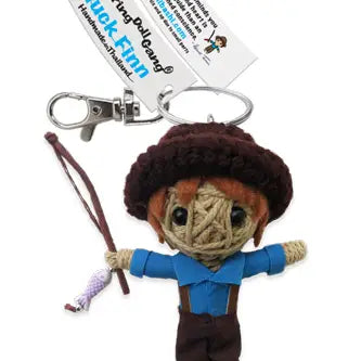 Huck Finn String Doll Keychain