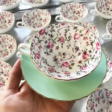 Honeysuckle Teacup Candle