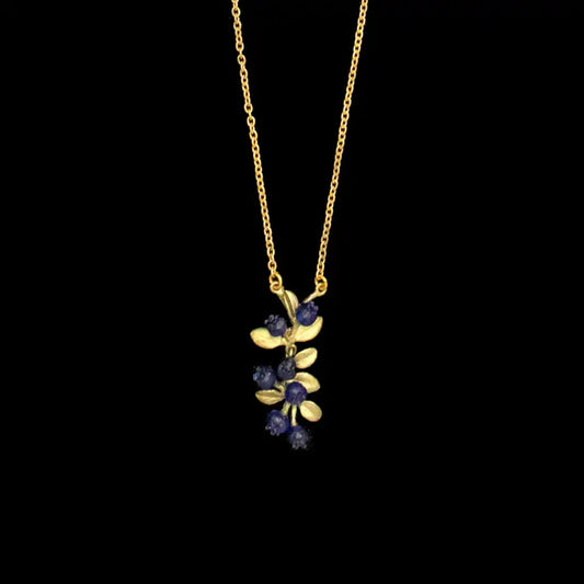 Petite Blueberry Pendant - 16" Adj.