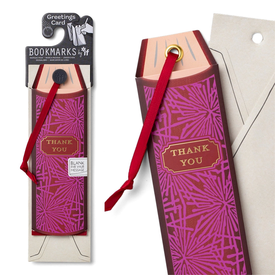 Thank You, Bookmark Greeting Card