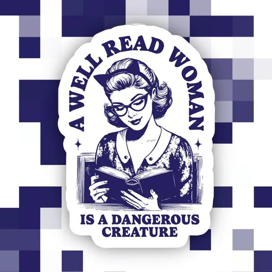 Well Read Woman Sticker