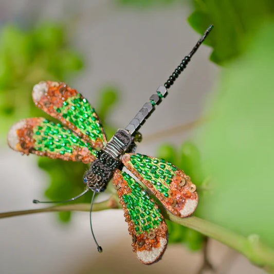 Jeweled Dragonfly Brooch Pin