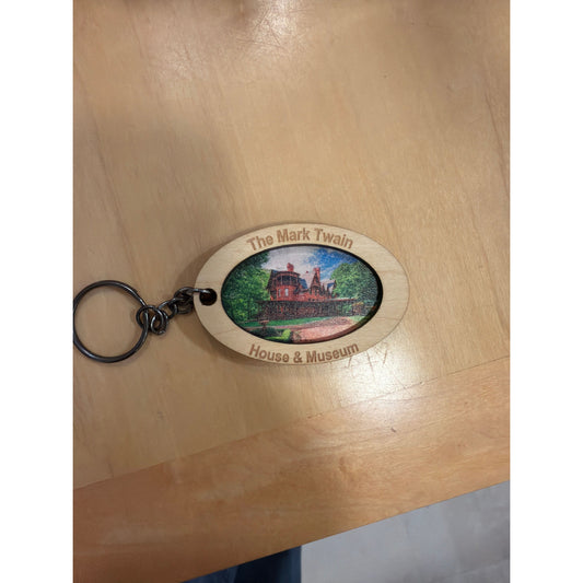 Mark Twain House Key Chain