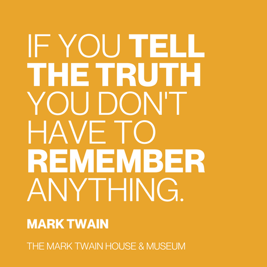 Twain Quote Magnet "If You Tell the Truth"