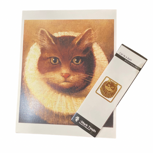 "Cat in a Ruff" Bookmark