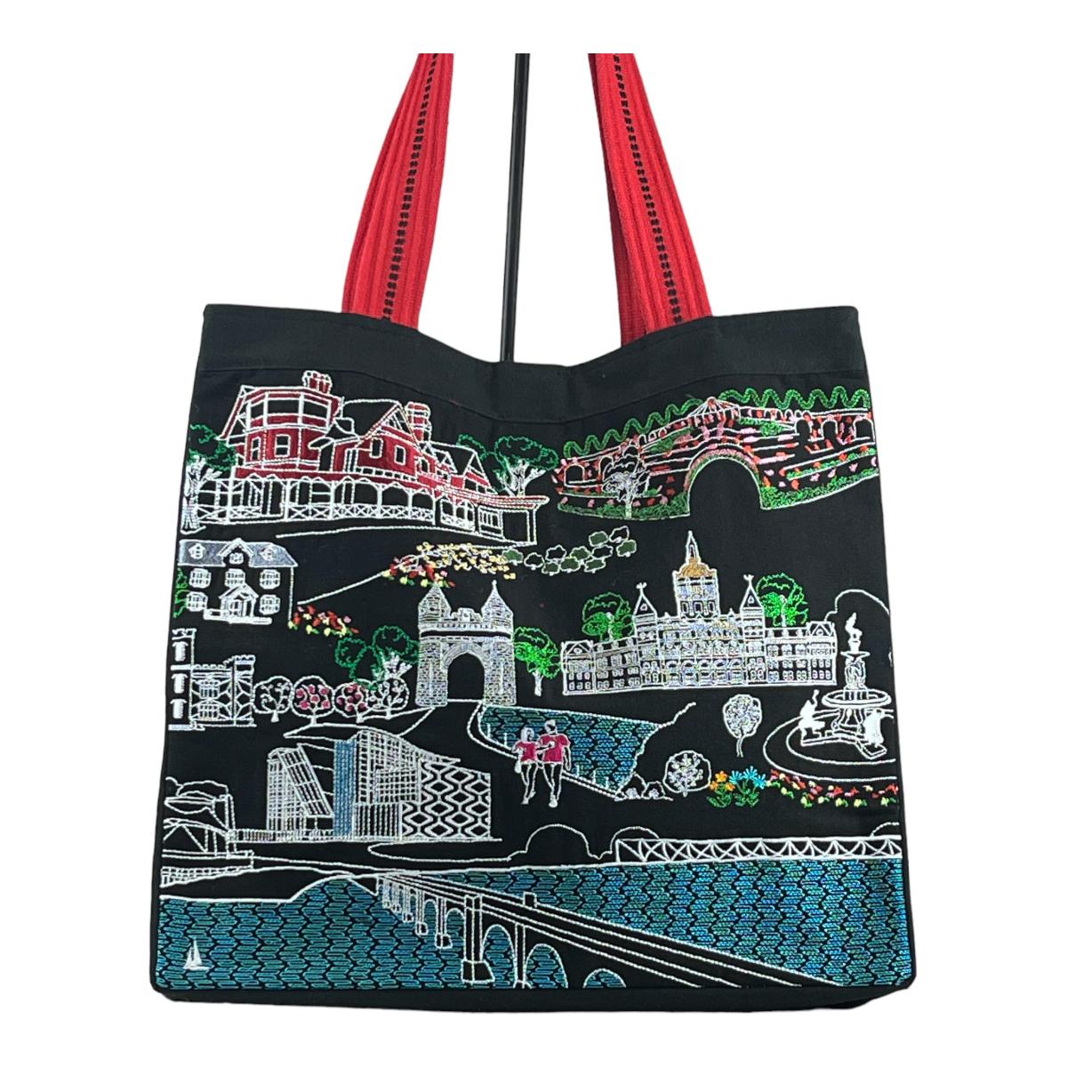 Embroidered Hartford Connecticut Tote Bag