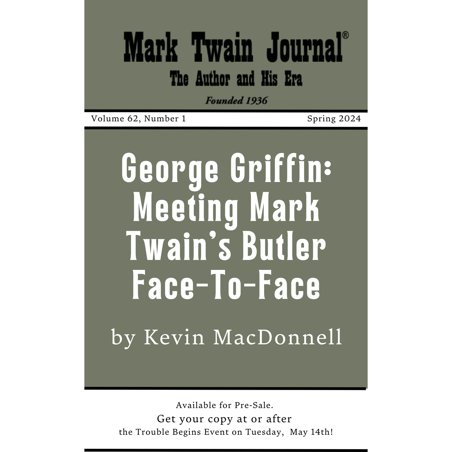 Mark Twain Journal: Volume 62, Number 1