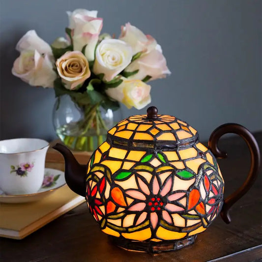 Yellow Teapot Accent Lamp