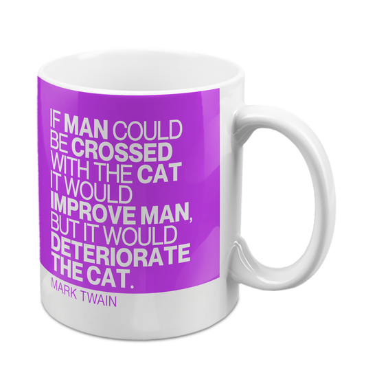 Twain Quote Mug "Cat"