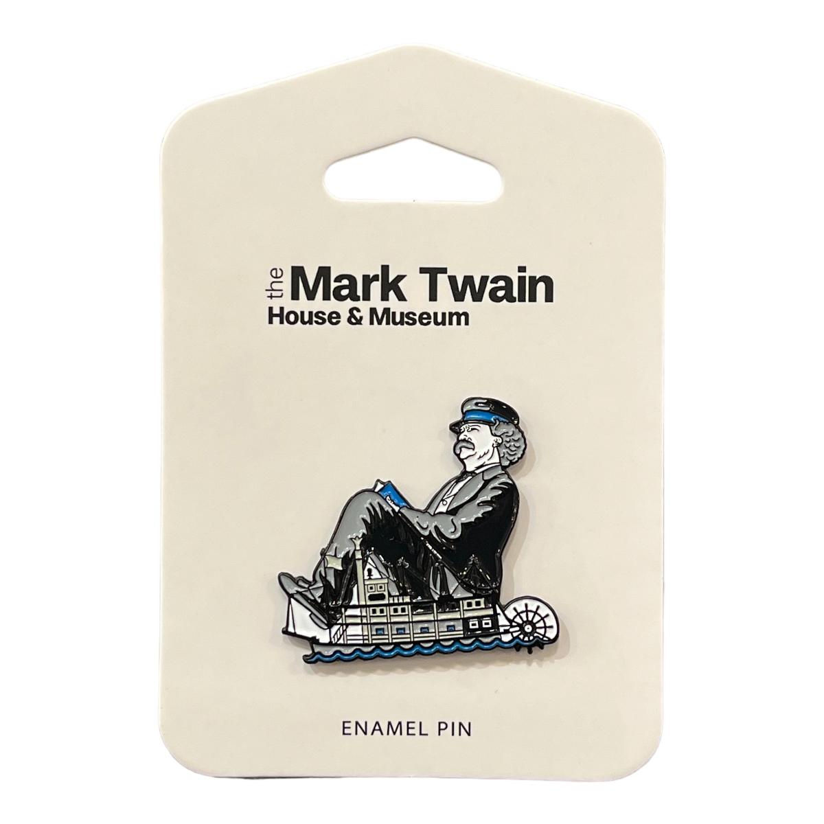 Mark Twain Steamboat Pin