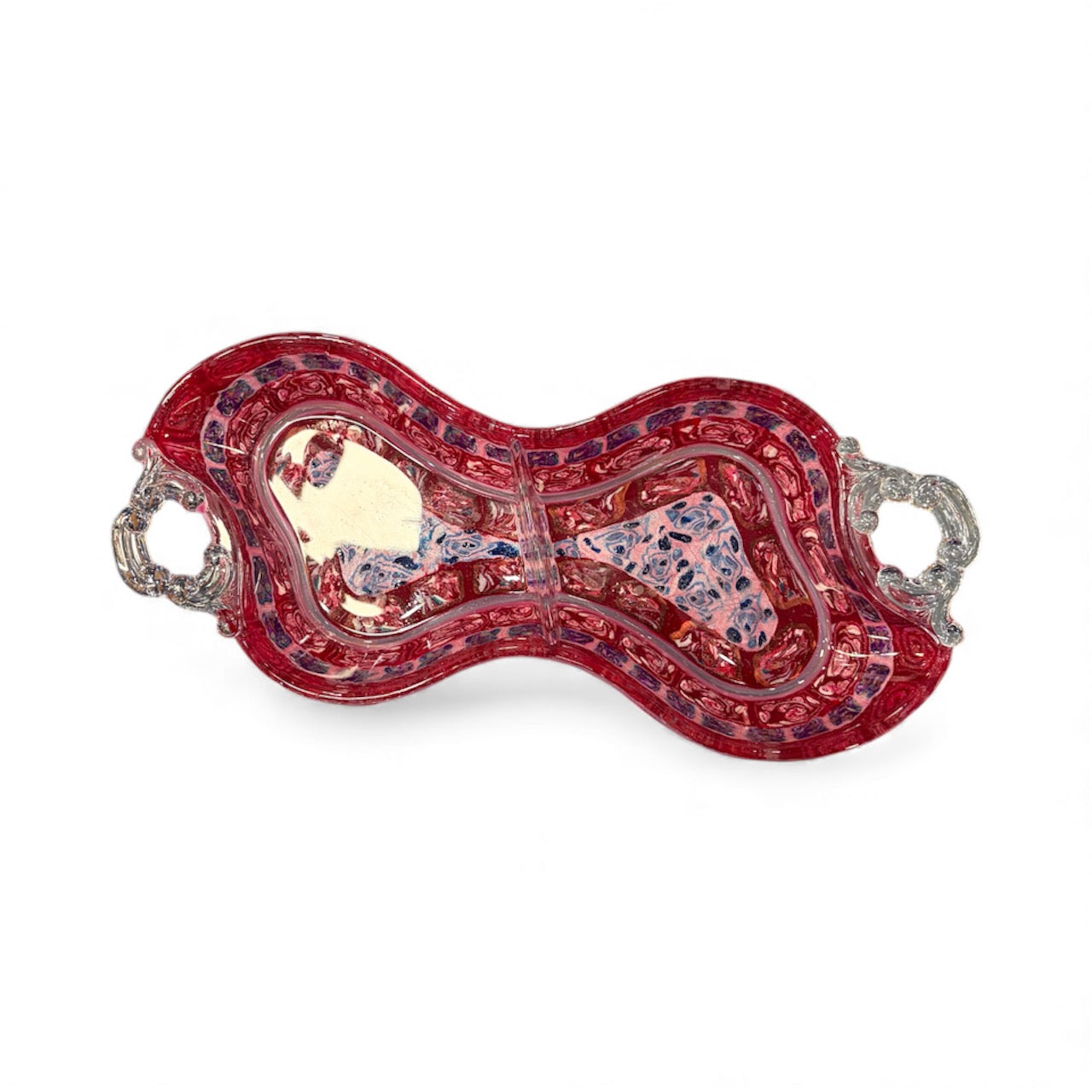 Peanut-Shaped Glass Candy Dish – A Whimsical Touch of Artistry