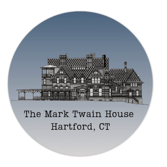 Mark Twain House Blueprint Sticker