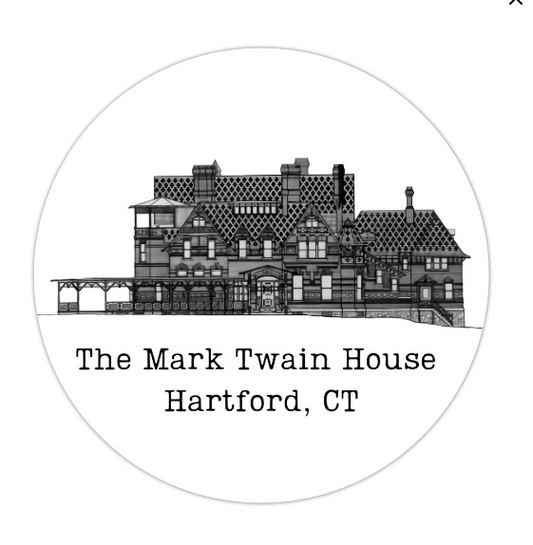 Mark Twain House Blueprint Sticker