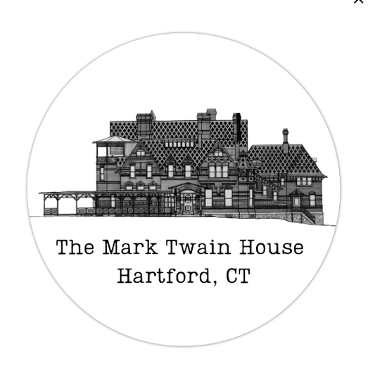 Mark Twain House Blueprint Sticker