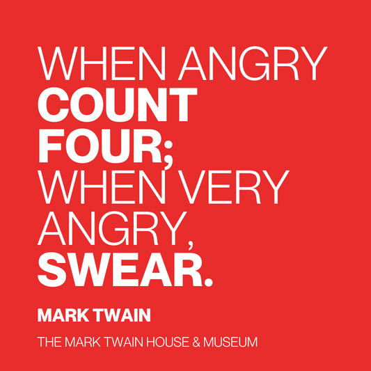 Twain Quote Magnet "When Angry"