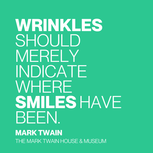 Twain Quote Magnet "Wrinkles"