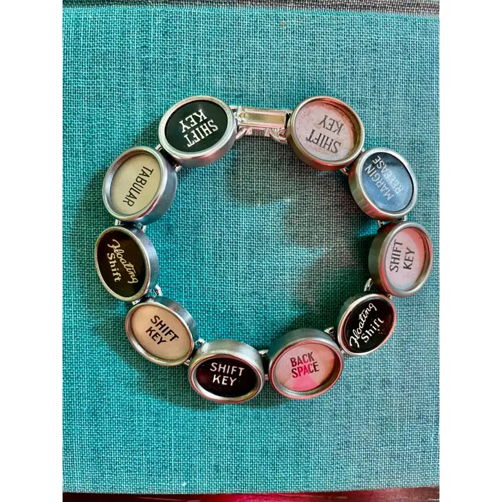 Large Function Key Typewriter Key Bracelet