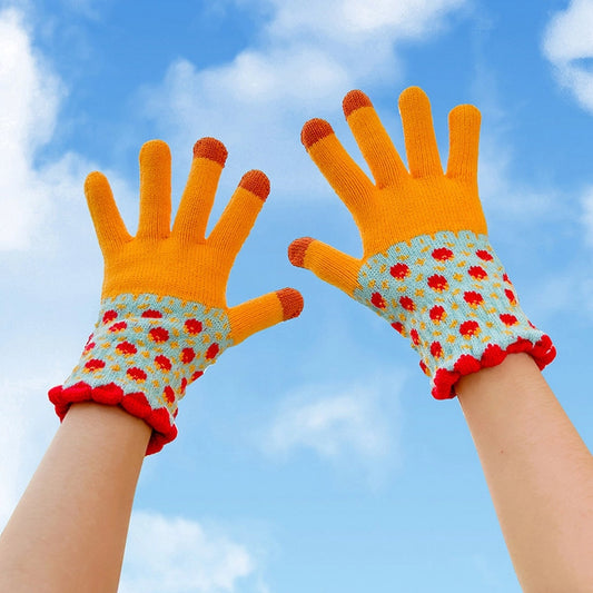 Cute Knit Gloves For Women – Touchscreen