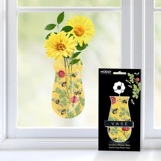 Candace Wheeler "Bees With Honeycomb" Suction Cup Vase