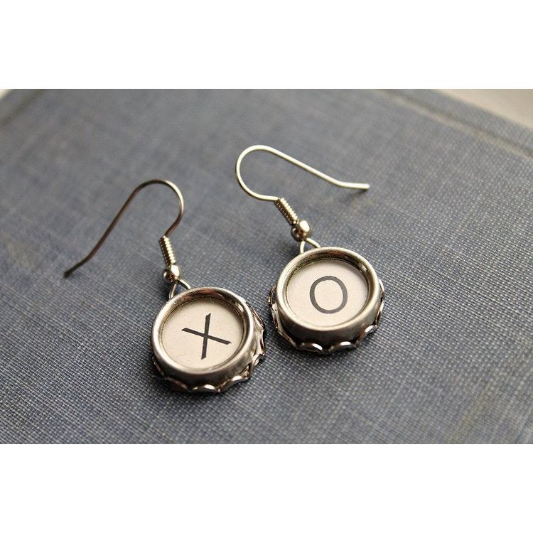 Xo Typewriter Key Earrings