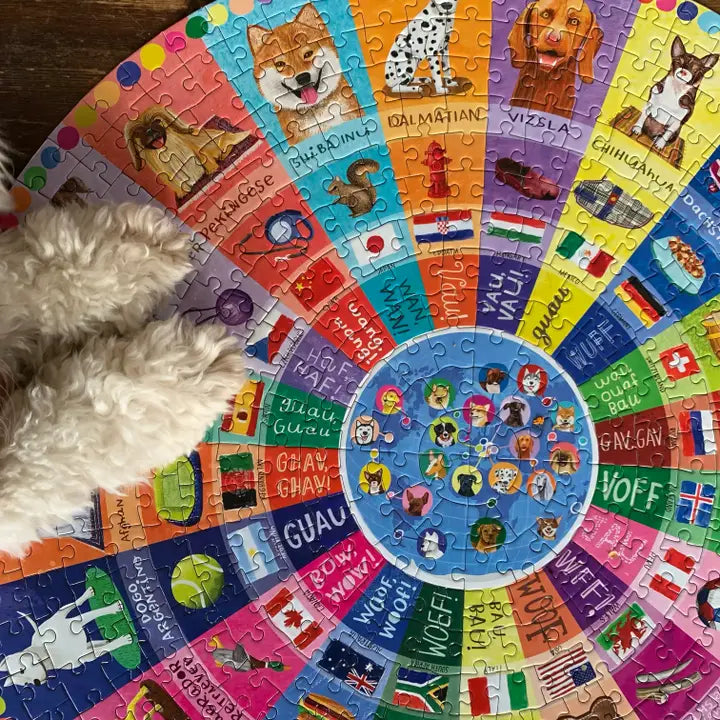 Dogs of the World 500 Round Puzzle