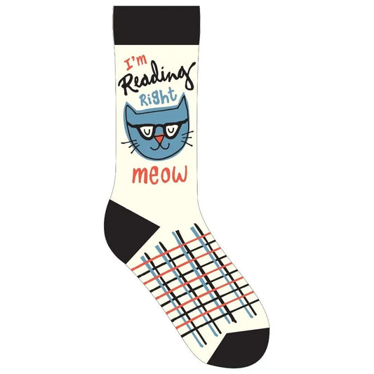 I'm Reading Right Meow Socks