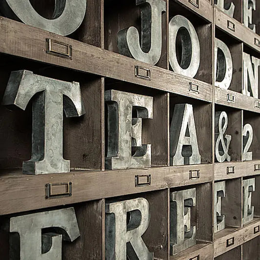 Metal Alphabet Letters