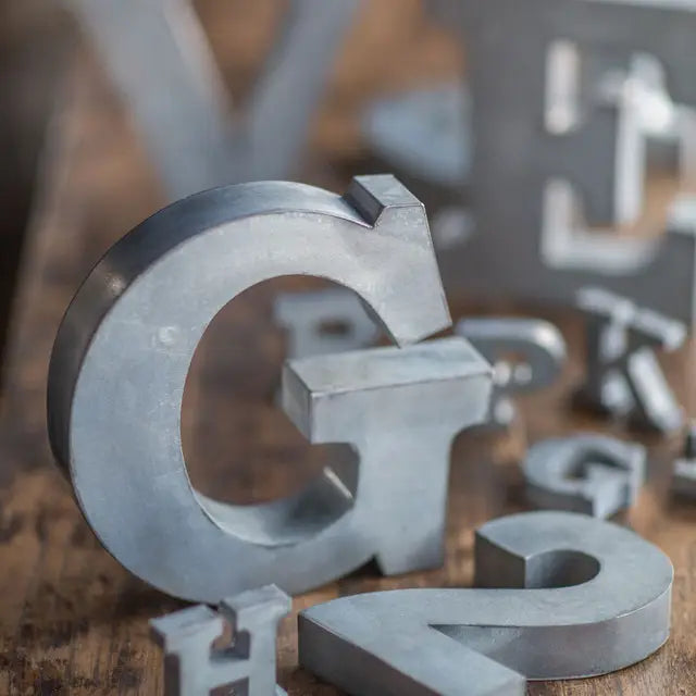Metal Zinc Alphabet Letters